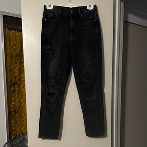 American Eagle Distressed Black Jeans